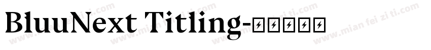 BluuNext Titling字体转换